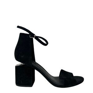 Alexander Wang Black Suede Chunk Heel 40